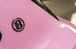 Bentley Bentayga in Candy Pink, 2025, rear badge